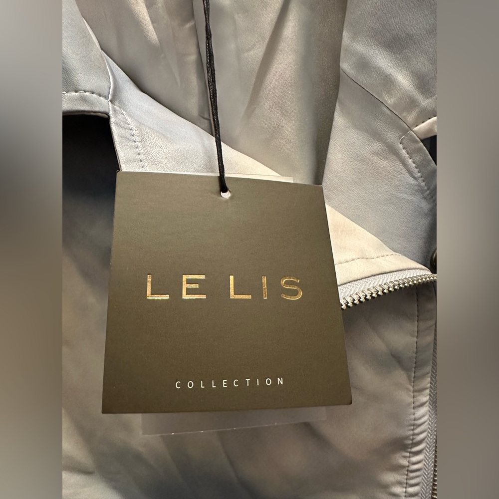 Le Lis Size L Moto Jacket NWT - Picture 5 of 8